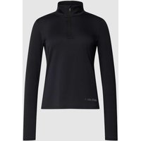 Calvin Klein Performance Longsleeve mit Stehkragen und Reißverschluss in Black, Größe L von Calvin Klein Performance