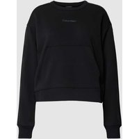 Calvin Klein Performance Sweatshirt mit Känguru-Tasche in Black, Größe S von Calvin Klein Performance