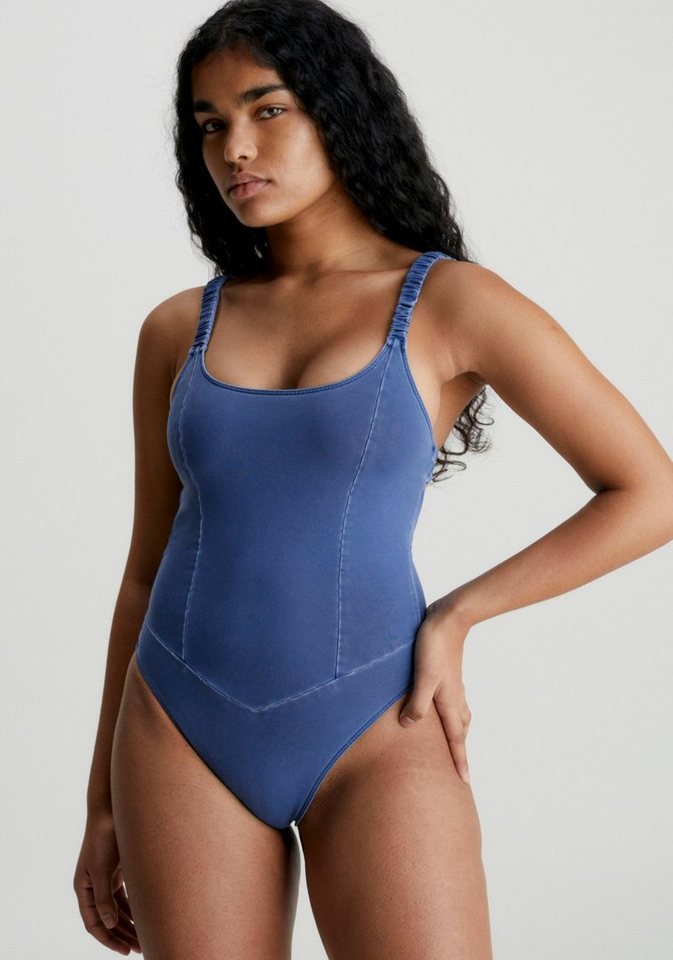 Calvin Klein Swimwear Badeanzug ONE PIECE mit Calvin Klein Markenlabel von Calvin Klein Swimwear