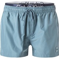 Calvin Klein Swimwear Herren Badeshorts blau Mikrofaser unifarben von Calvin Klein Swimwear