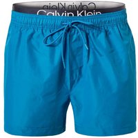 Calvin Klein Swimwear Herren Badeshorts blau Mikrofaser unifarben von Calvin Klein Swimwear