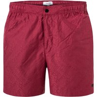 Calvin Klein Swimwear Herren Badeshorts rot Mikrofaser unifarben von Calvin Klein Swimwear