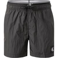 Calvin Klein Swimwear Herren Badeshorts schwarz Mikrofaser unifarben von Calvin Klein Swimwear