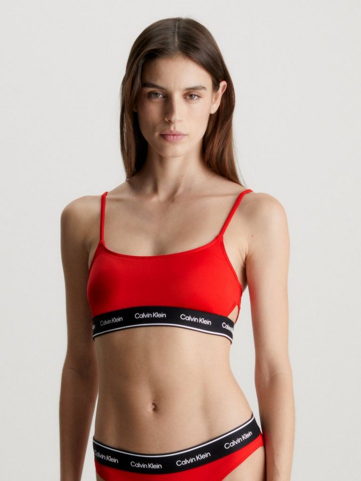 Calvin Klein Swimwear Bandeau-Bikini-Top BRALETTE-RP, mit seitlichen Cut-Outs von Calvin Klein Swimwear