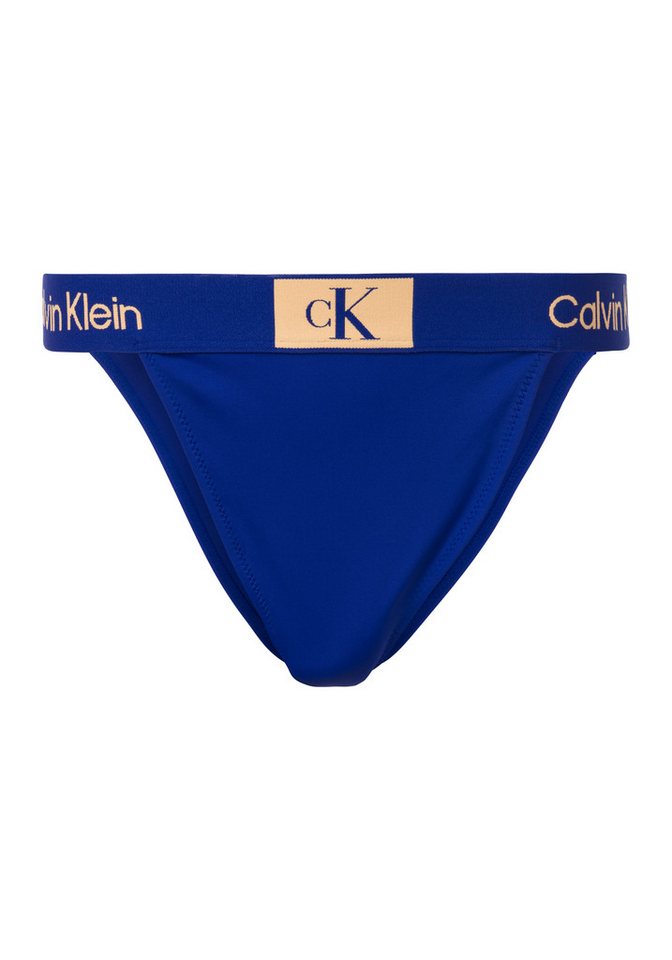 Calvin Klein Swimwear Bikini-Hose CHEEKY HIGH RISE BIKINI mit breitem Bund, Calvin Klein Logoschriftzug von Calvin Klein Swimwear