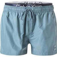 Calvin Klein Herren Badeshorts blau Mikrofaser unifarben von Calvin Klein