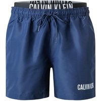 Calvin Klein Swimwear Herren Badeshorts blau Mikrofaser unifarben von Calvin Klein Swimwear