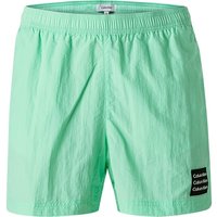 Calvin Klein Swimwear Herren Badeshorts grün Mikrofaser unifarben von Calvin Klein Swimwear