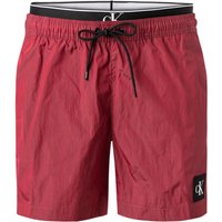 Calvin Klein Herren Badeshorts rot Mikrofaser unifarben von Calvin Klein