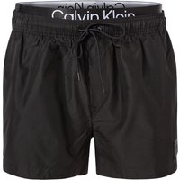 Calvin Klein Swimwear Herren Badeshorts schwarz Mikrofaser unifarben von Calvin Klein Swimwear
