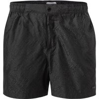 Calvin Klein Swimwear Herren Badeshorts Schwarz Mikrofaser unifarben von Calvin Klein Swimwear