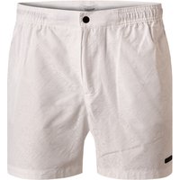 Calvin Klein Herren Badeshorts weiß Mikrofaser unifarben von Calvin Klein
