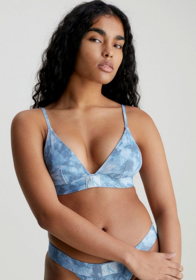 Calvin Klein Swimwear Triangel-Bikini-Top FIXED TRIANGLE-RP-PRINT, mit Calvin Klein Markenlabel von Calvin Klein Swimwear