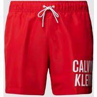 Calvin Klein Underwear Plus PLUS SIZE Badehose mit Label-Print in Rot, Größe XXL von Calvin Klein Underwear Plus