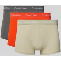 Calvin Klein Underwear Trunks mit elastischem Bund im 3er-Pack in Orange, Größe S von Calvin Klein Underwear