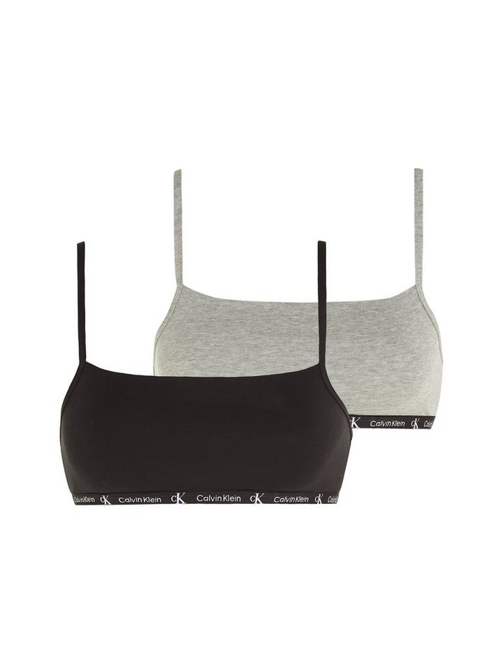 Calvin Klein Underwear Bralette-BH UNLINED BRALETTE 2PK (Packung, 2-tlg., 2er-Pack) mit klassischem CK-Logobündchen von Calvin Klein Underwear