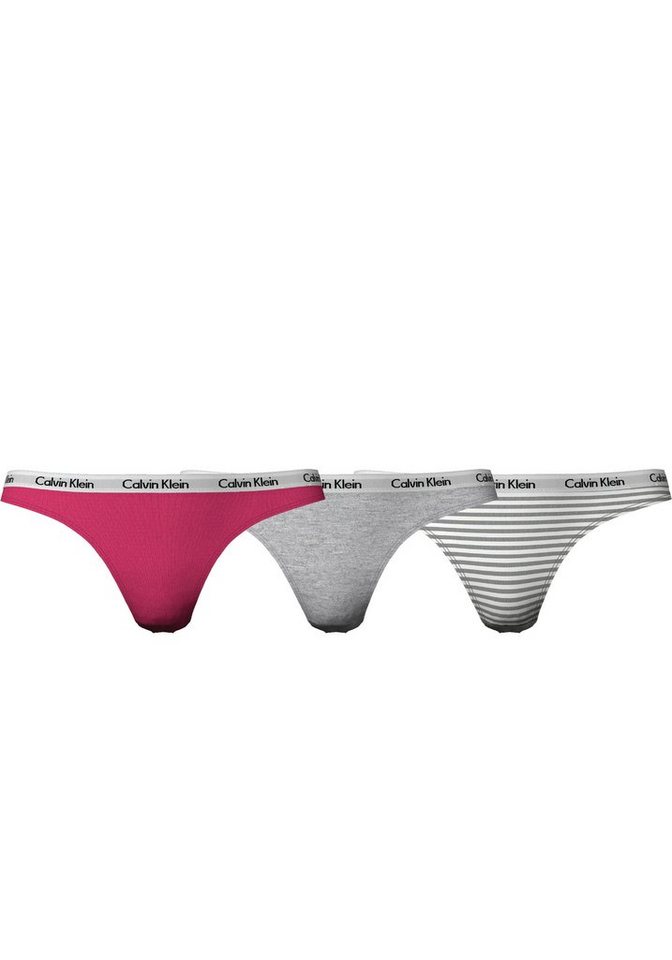 Calvin Klein Underwear Slip (Packung, 3-St., 3er-Pack) in uni und gestreift von Calvin Klein Underwear