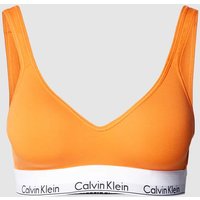 Calvin Klein Underwear Sport-BH mit breiten Trägern und unifarbenem Design in Orange, Größe XS von Calvin Klein Underwear