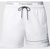 Calvin Klein Underwear Badehose im Double-Layer-Look in Weiss, Größe S von Calvin Klein Underwear