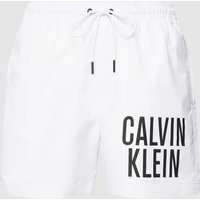 Calvin Klein Underwear Badehose mit Label-Print in Weiss, Größe L von Calvin Klein Underwear