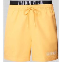 Calvin Klein Underwear Badehose mit elastischem Label-Bund in Orange, Größe M von Calvin Klein Underwear