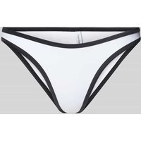 Calvin Klein Underwear Bikini-Hose in Two-Tone-Machart Modell 'CHEEKY' in Weiss, Größe XS von Calvin Klein Underwear