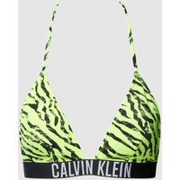 Calvin Klein Underwear Bikini-Oberteil mit Allover-Print Modell 'Intense Power' in Gelb, Größe M von Calvin Klein Underwear