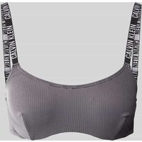 Calvin Klein Underwear Bikini-Oberteil mit breiten Label-Trägern in Black, Größe L von Calvin Klein Underwear