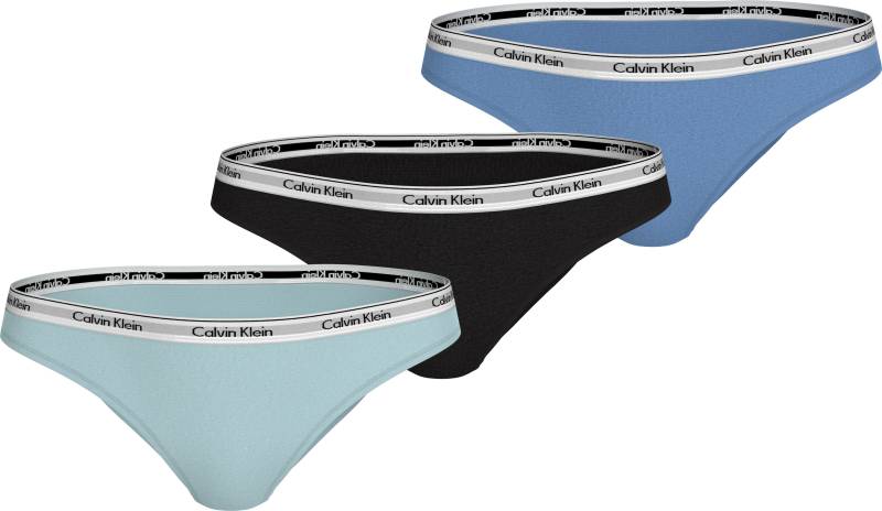 Calvin Klein Underwear Bikinislip "3 PACK BIKINI (LOW-RISE)" 3 Stk. tlg., Low Rise mit Logobund von Calvin Klein Underwear