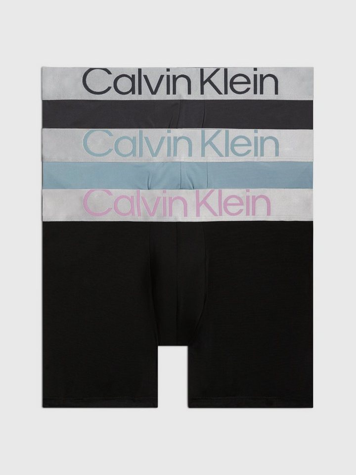 Calvin Klein Underwear Boxer BOXER BRIEF 3PK (Packung, 3-St., 3er-Pack) mit Logoschriftzug auf dem Bund von Calvin Klein Underwear