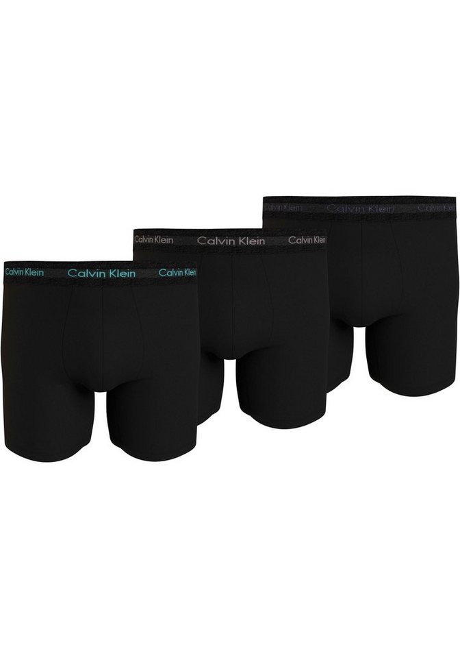 Calvin Klein Underwear Boxer BOXER BRIEF 3PK (Packung, 3-St., 3er-Pack) mit längerem Bein & Logo-Elastikbund von Calvin Klein Underwear