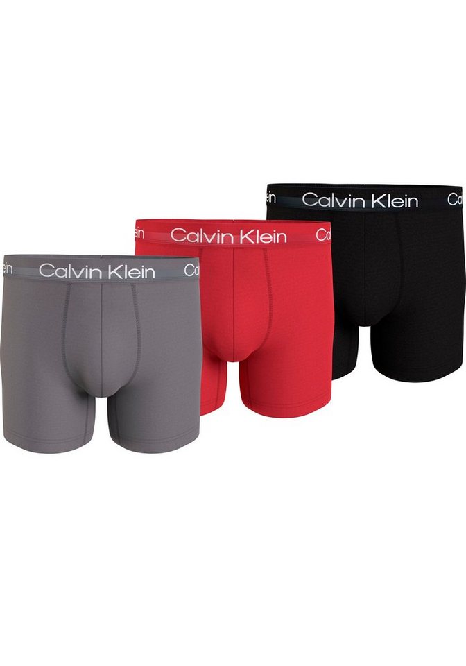 Calvin Klein Underwear Boxer BOXER BRIEF 3PK (Packung, 3er-Pack) mit längerem Bein & Logo-Elastikbund von Calvin Klein Underwear