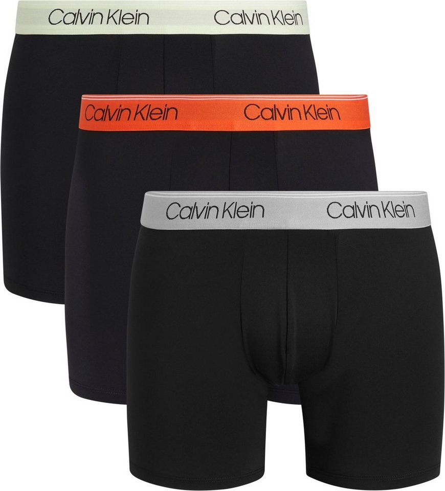 Calvin Klein Underwear Boxer BOXER BRIEF 3PK (Packung, 3er-Pack) mit längerem Bein & Logo-Elastikbund von Calvin Klein Underwear