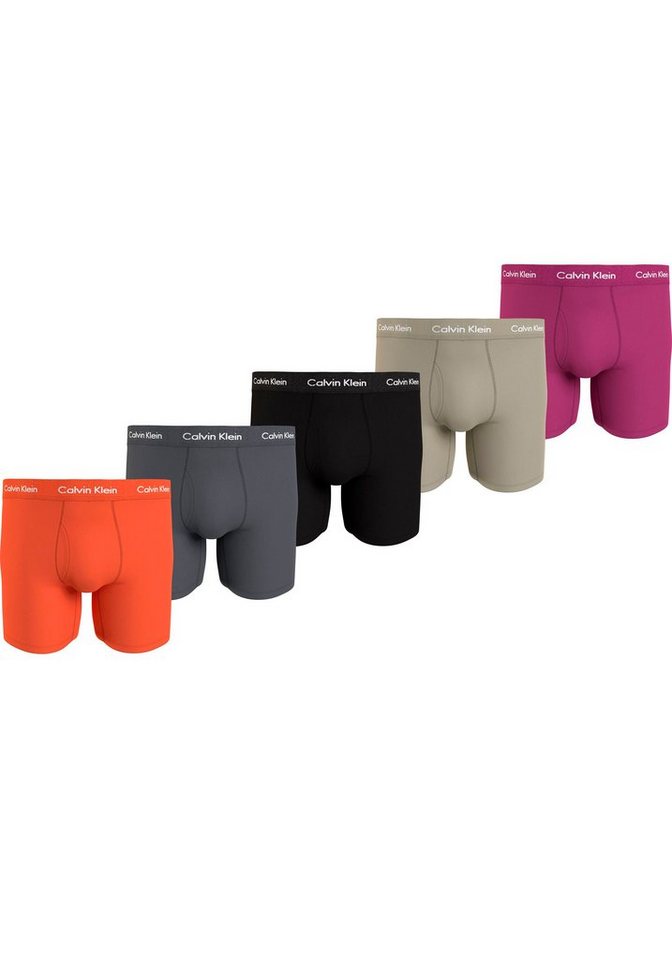 Calvin Klein Underwear Boxer BOXER BRIEF 5PK (Packung, 5er-Pack) mit längerem Bein & Logo-Elastikbund von Calvin Klein Underwear