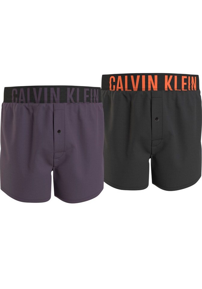 Calvin Klein Underwear Boxer BOXER SLIM 2PK (Packung, 2er-Pack) mit Logo-Elastikbund von Calvin Klein Underwear