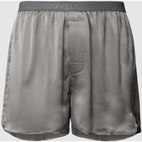 Calvin Klein Underwear Boxershorts aus Seide mit elastischem Bund in Dunkelgrau, Größe L von Calvin Klein Underwear