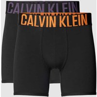 Calvin Klein Underwear Boxershorts mit elastischem Label-Bund im 2er-Pack in Orange, Größe M von Calvin Klein Underwear