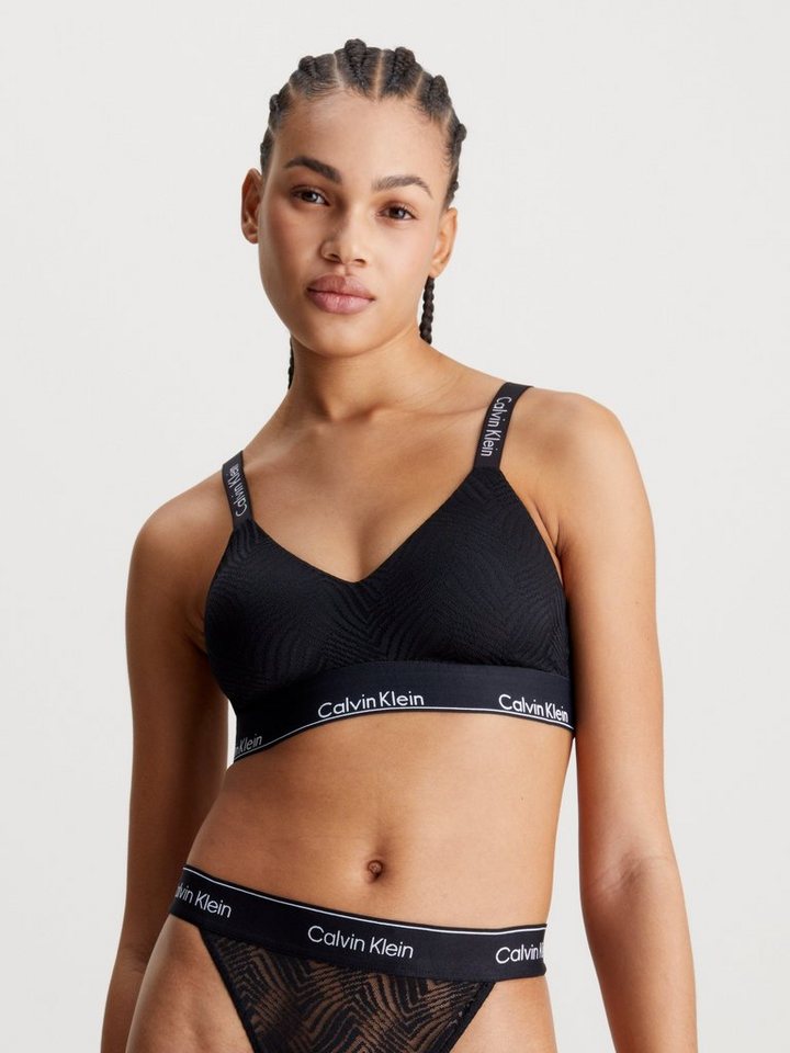 Calvin Klein Underwear Bralette-BH LGHTLY LINED BRALETTE mit Strukturmuster von Calvin Klein Underwear