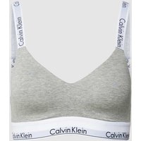 Calvin Klein Underwear Bralette mit Label-Details in Hellgrau, Größe L von Calvin Klein Underwear