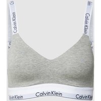 Calvin Klein Underwear Bralette mit Label-Details in Hellgrau, Größe XL von Calvin Klein Underwear