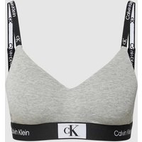 Calvin Klein Underwear Bralette mit elastischem Logo-Bund in Hellgrau Melange, Größe XL von Calvin Klein Underwear