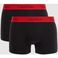 Calvin Klein Underwear Classic Fit Trunks mit Stretch-Anteil im 2er-Pack in Black, Größe XL von Calvin Klein Underwear