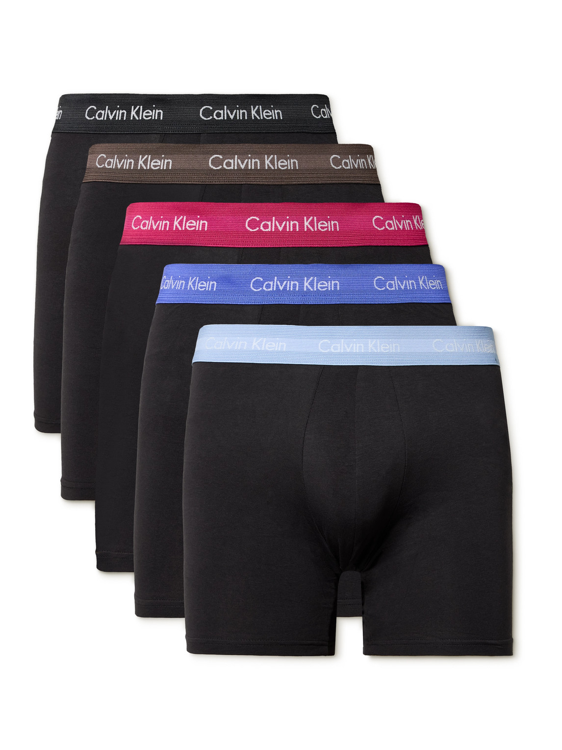 Calvin Klein Underwear - Five-Pack Stretch-Cotton Boxer Briefs - Men - Black - M von Calvin Klein Underwear