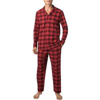 Calvin Klein Underwear Herren Pyjama rot Jersey-Baumwolle kariert von Calvin Klein Underwear