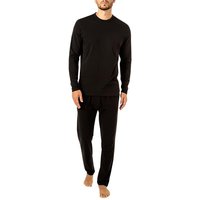 Calvin Klein Underwear Herren Pyjama schwarz Jersey-Baumwolle unifarben von Calvin Klein Underwear