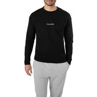 Calvin Klein Underwear Herren Sweatshirt schwarz Baumwolle unifarben von Calvin Klein Underwear