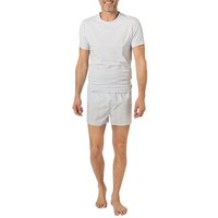 Calvin Klein Underwear Herren T-Shirt + Shorts blau Baumwolle gemustert von Calvin Klein Underwear