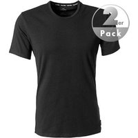 Calvin Klein Underwear Herren T-Shirts schwarz Baumwolle unifarben von Calvin Klein Underwear