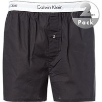 Calvin Klein Underwear Herren Boxershorts schwarz Baumwolle unifarben von Calvin Klein Underwear