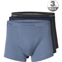 Calvin Klein Underwear Herren Trunks blau Reine Baumwolle unifarben Calvin Klein Underwear Herren Trunks blau Reine Baumwolle unifarben von Calvin Klein Underwear